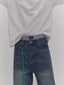 Wide Leg Jeans w/ Green Paracord