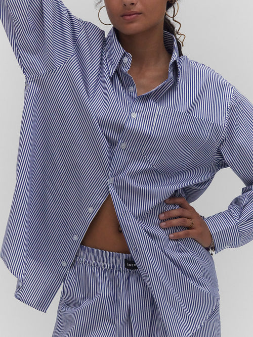 RESTOCKED: Lounge Pants Blue Stripe