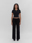 black relaxed fit cordurory pants one dna