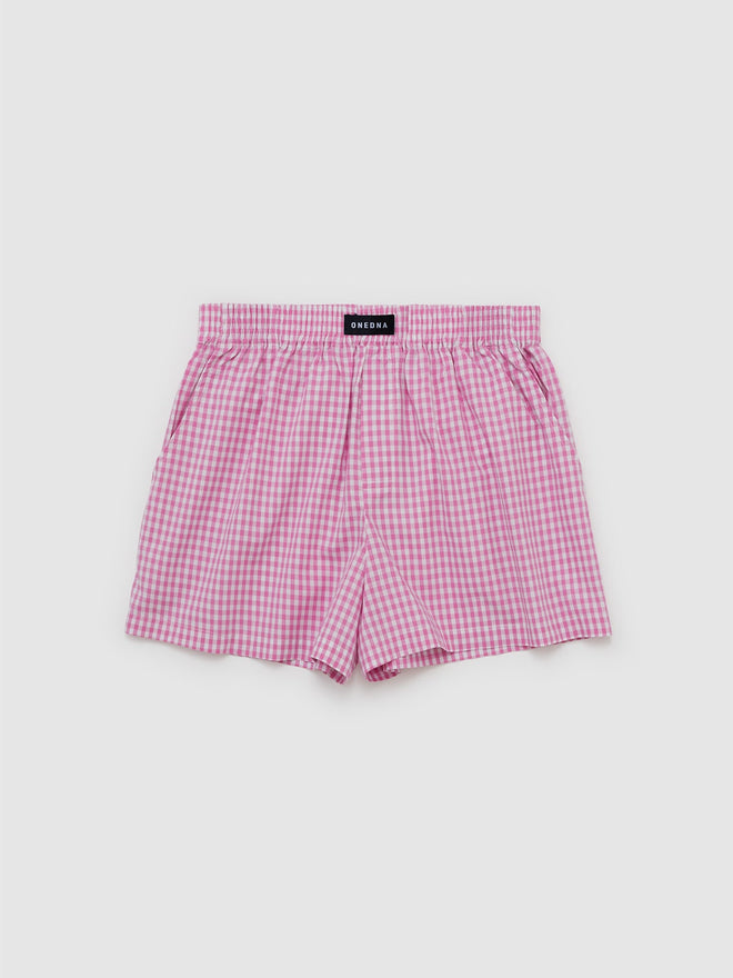 boxer shorts pink gingham one dna