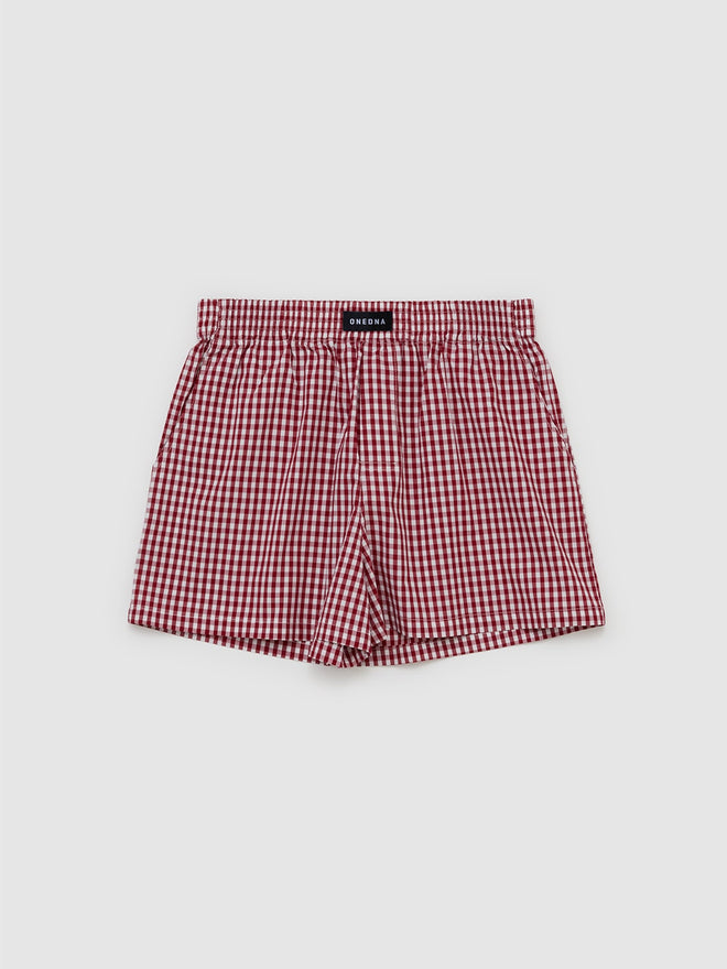boxers red gingham onedna