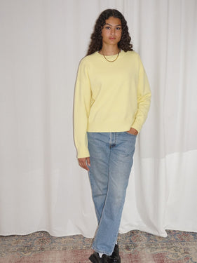 butter yellow sweater