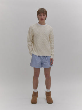 Cable Knit Sweater Cream