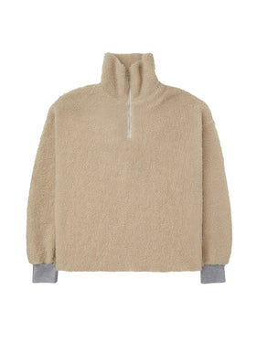 half zip sherpa top one dna