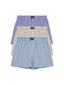 three pack boxer shorts blue and khaki