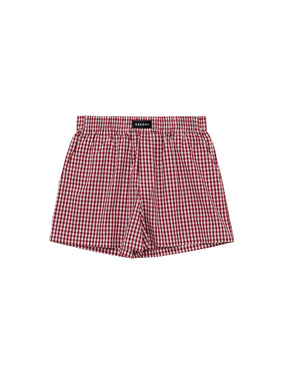 gingham boxer shorts with pockets